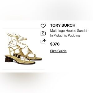 Tory Burch Gold Multi-Logo Heels
